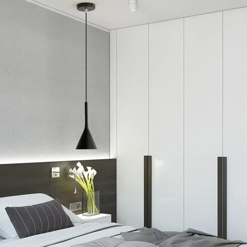 Luzes pendentes led modernas luz branca E27 para luminárias de cozinha Mesa de quarto Sala de jantar Abajur pendurado Lustre doméstico
