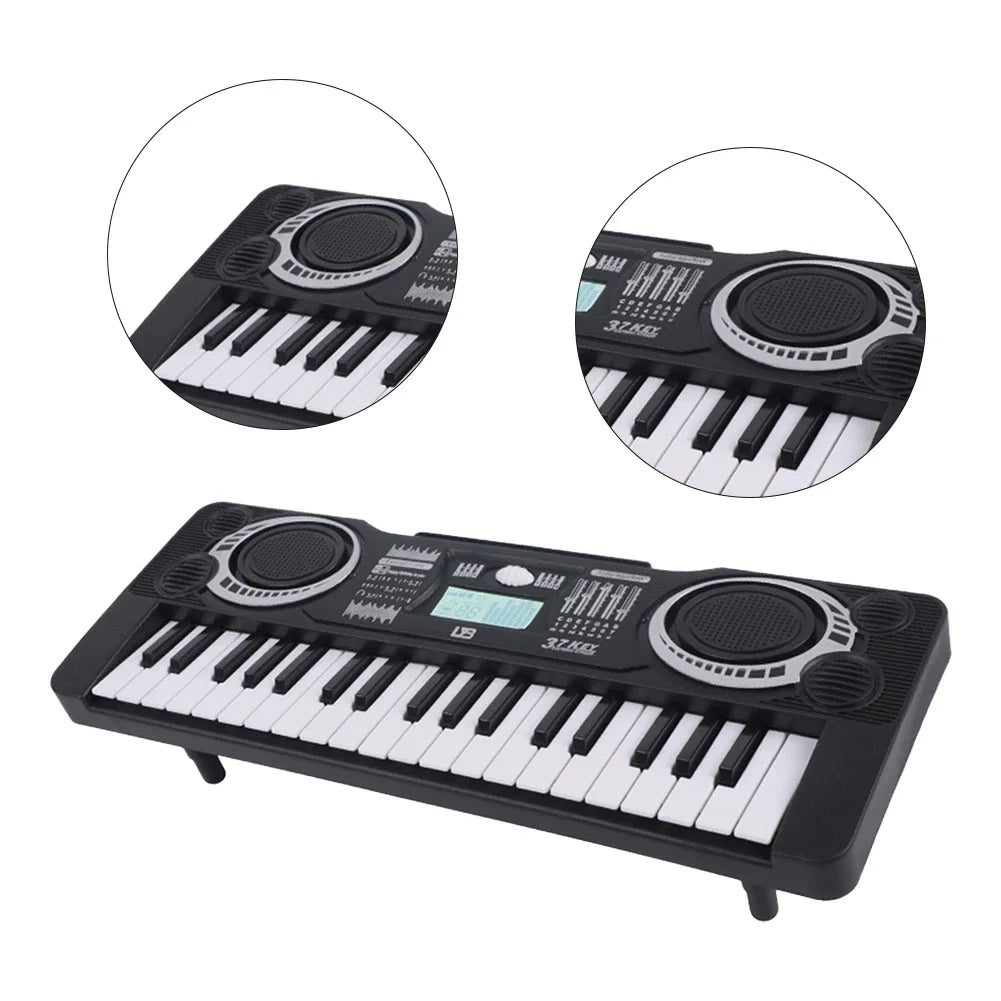 Piano Eletrônico Digital Crianças Brinquedo Educativo Portátil 37 Teclas Teclado de Piano Eletrônico Crianças Instrumento Musical