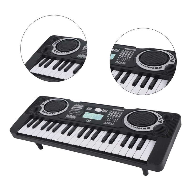 Piano Eletrônico Digital Crianças Brinquedo Educativo Portátil 37 Teclas Teclado de Piano Eletrônico Crianças Instrumento Musical