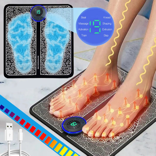 Massageador de pés elétrico Almofada de massagem muscular Treinador de relaxamento para massagem Fitness Esporte ao ar livre Casa Família Relaxar