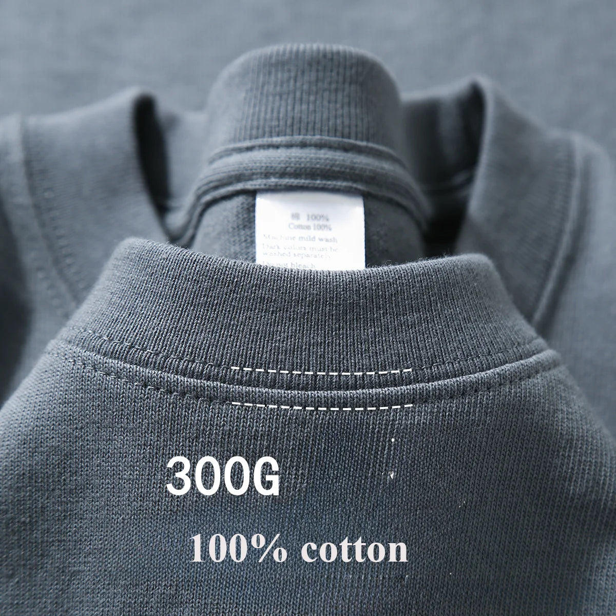 Camiseta de algodão de verão resistente 300 gramas algodão puro americano manga curta camiseta masculina casual base top camiseta grande