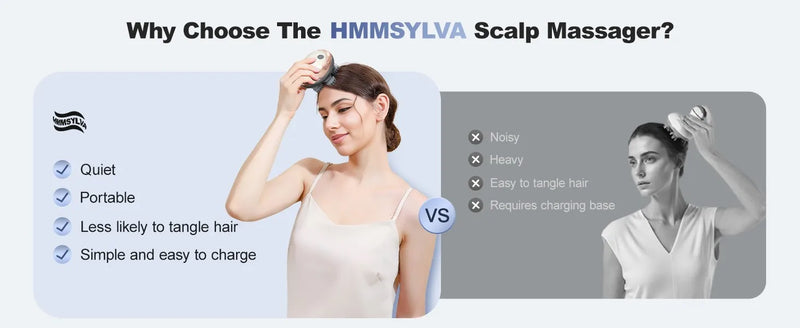 Massageador de Couro Cabeludo Elétrico Portátil à Mão, Raspa-Cabeça para Massagem Corporal Completa, Limpeza Profunda e Relaxamento do Estresse.