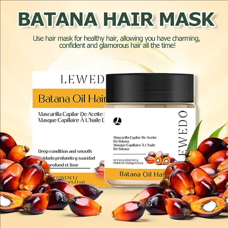Máscara Capilar Batana Óleo Condicionador Batana 100% Natural Cuidados com o Cabelo Previne a Queda Nutre Pontas Secas Melhora a Maciez