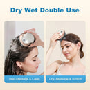 Massageador de Couro Cabeludo Elétrico Portátil à Mão, Raspa-Cabeça para Massagem Corporal Completa, Limpeza Profunda e Relaxamento do Estresse.