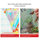 Bird Girl Pré-Impresso Cross Stitch Kit Completo DIY Bordado DMC Fios Artesanato Tricô Hobby Pacote Mágico Jóias