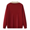 Moletom com capuz de gola polo de manga comprida unissex, blusa de moletom fashion com blocos de cores e patchwork, com capuz para homens, elegante, moletom masculino