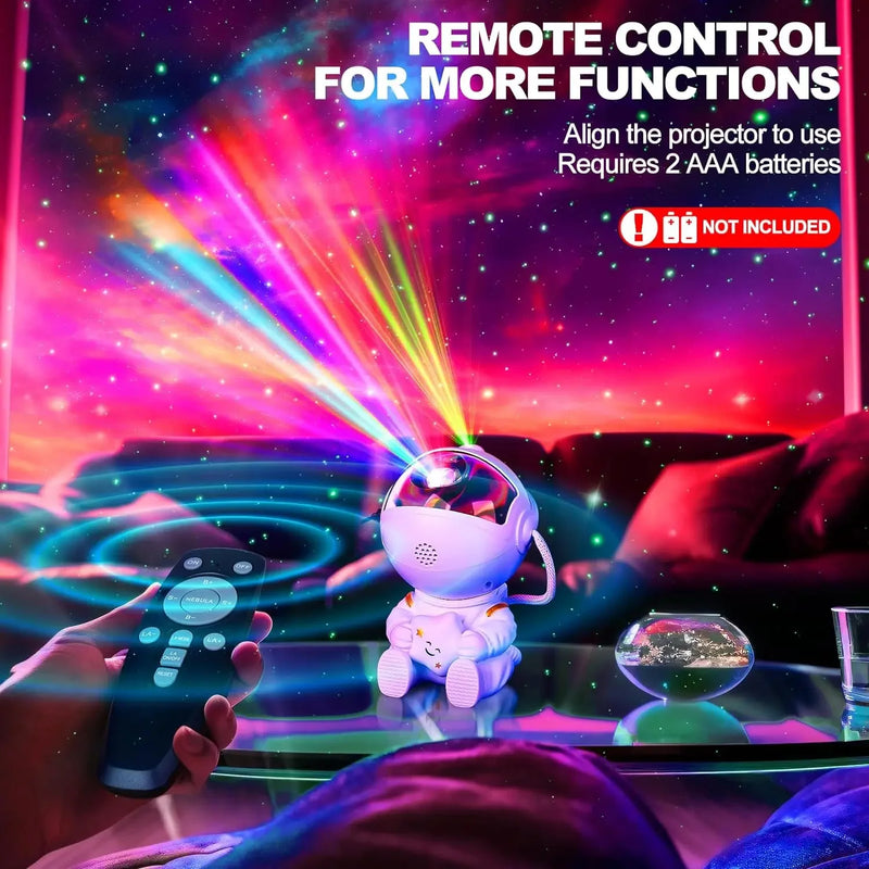 Projetor de Céu Estrelado de Astronauta do Brasil, Luz Noturna de Galáxia, Projetor de Céu Estrelado, Luz de Astronauta LED, Quarto e Sala de Jogos