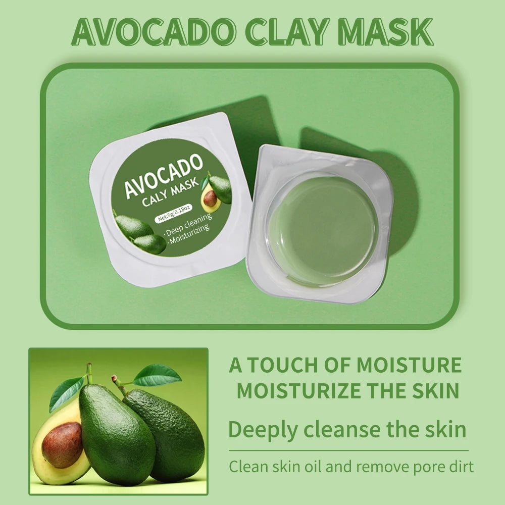 Máscara facial de argila rosa, adequada para cuidados faciais