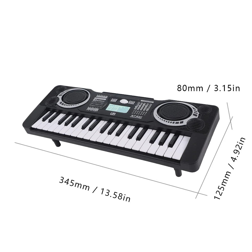 Piano Eletrônico Digital Crianças Brinquedo Educativo Portátil 37 Teclas Teclado de Piano Eletrônico Crianças Instrumento Musical