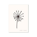 Cartaz abstrato Boho Matisse Preto Bege Dente-de-leão Impressão de Arte Sol Pintura em tela Moderna Imagem de parede Sala de estar Decoração de quarto