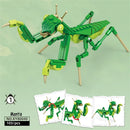 Conjunto de Brinquedos de Blocos de Construção de Insetos Joaninha - Brincadeira Duradoura para Crianças, Ótimos Modelos Colecionáveis Libélula Mantis Mosca Doméstica & Mais
