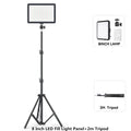 Luz de Videoconferência LED para Fotografia, Luz de Preenchimento Dimmable para Estúdio de Fotografia, Lâmpada de Preenchimento para Transmissão ao Vivo no Tiktok e Youtube