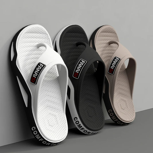 Chinelos Masculinos de Verão Esportes Moda ao Ar Livre e Tendência Sandálias de Praia Confortáveis Homens Sapatos Casuais Chinelos de Casa Sapatos para Casa