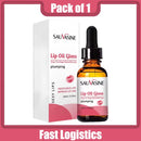 Sérum Óleo Potencializador de Lábios com Ácido Hialurônico Hidratante, Apimentador Sex, Potencializador de Volume, Estimulante Livre, Clareador, Suavizador de Linhas