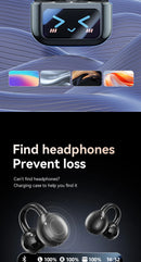 Novo Fone de Ouvido Bluetooth Sem Fio Inteligente com Tradução em Clip - Futuro Audiovisual com Tela Sensível ao Toque