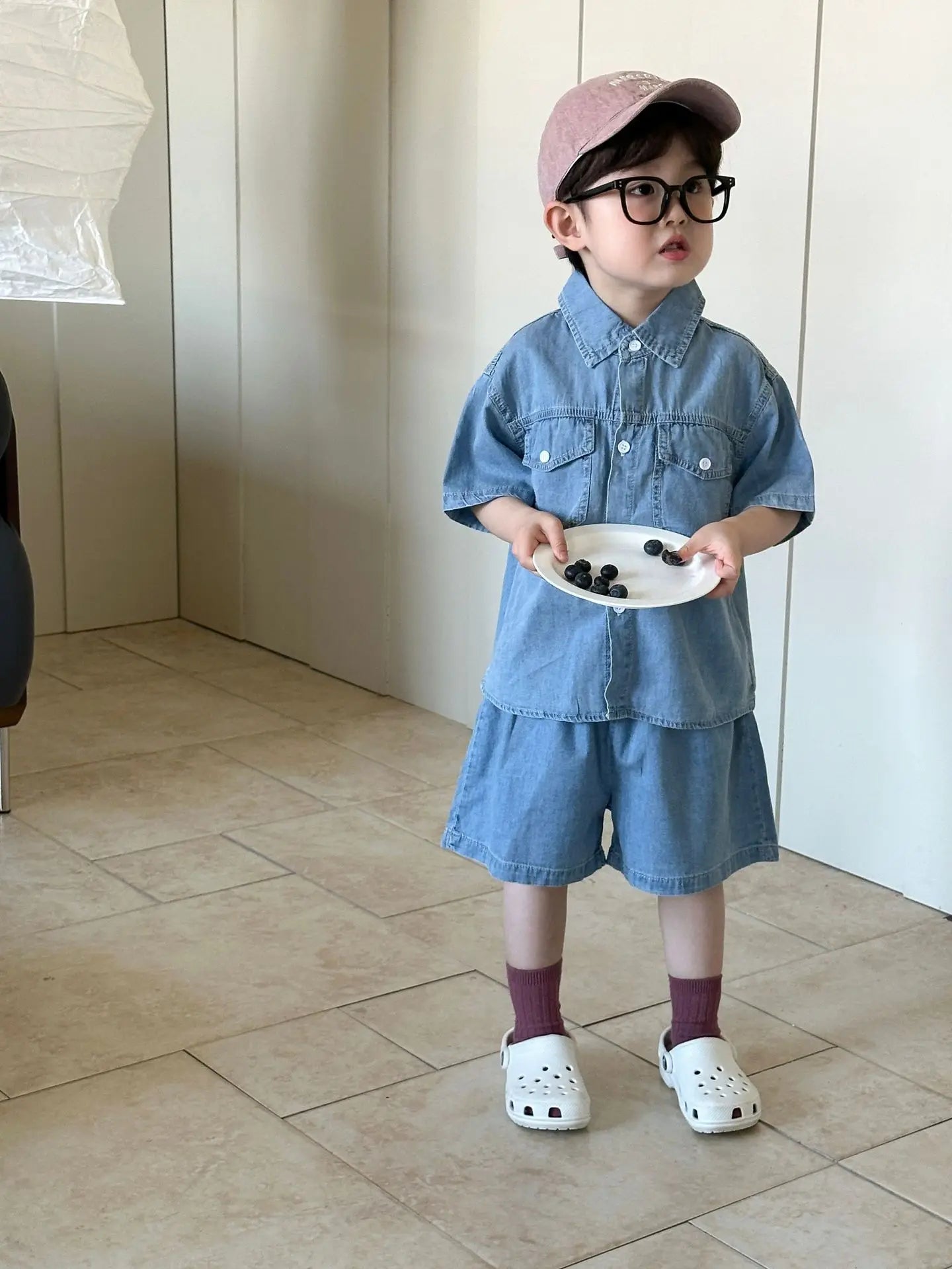 Roupas infantis 2025 verão novo terno jeans para menino ou vestido de menina casual roupas para irmão e irmã