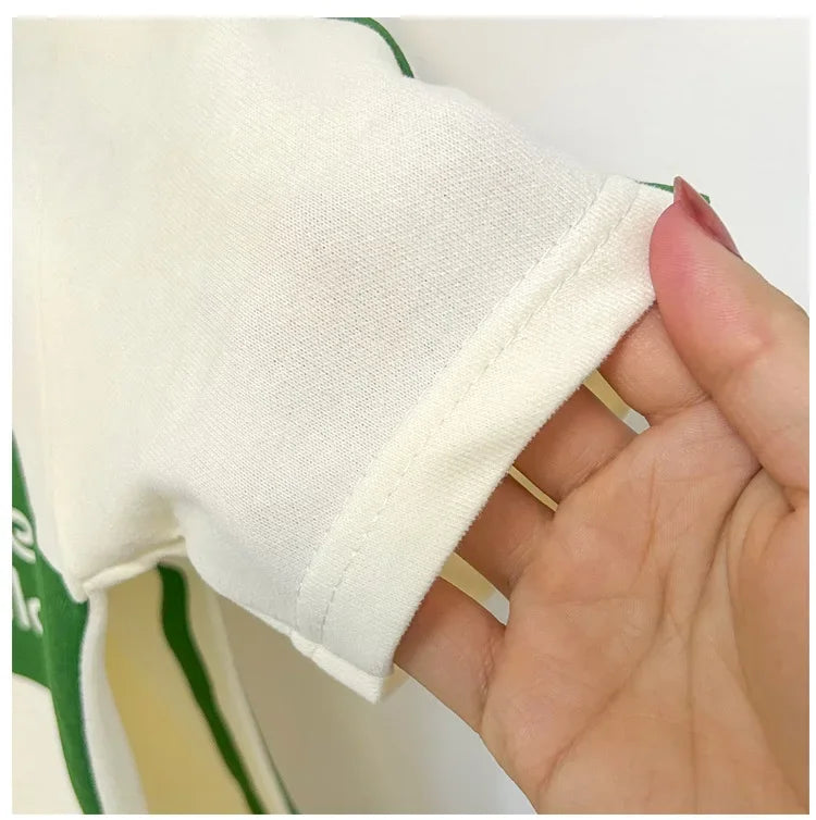 2024 Novo Terno de Manga Curta para Crianças Listrado Meninas Meninos Conjunto Tops de Verão + Roupas de Bebê Curtas para Uso Infantil