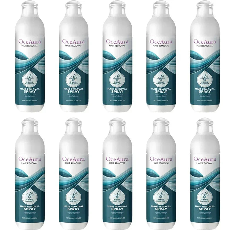 100 ML Spray de Depilação Rápida Indolor Inibidor de Crescimento de Cabelo Perna Braço Axila Depilatória Permanente Para Mulheres Homens Pele Suave e Sedosa