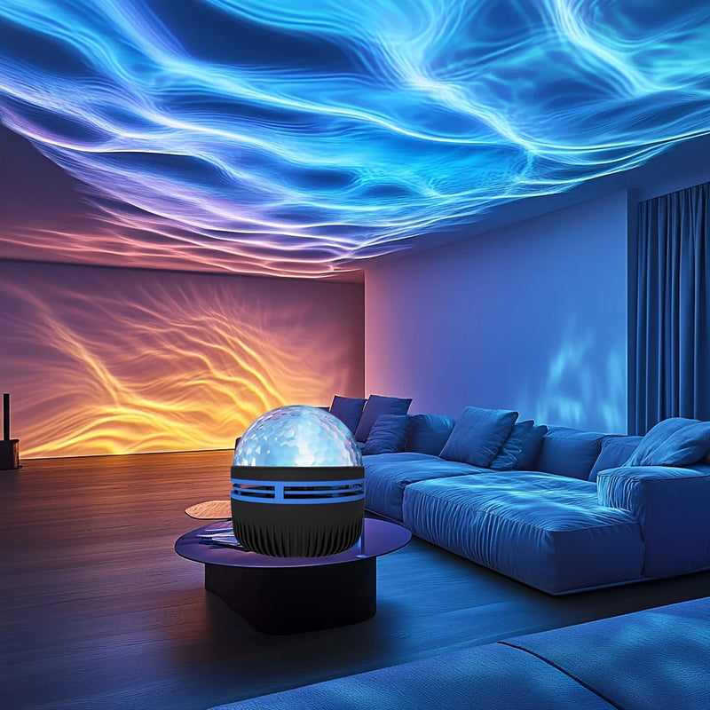 Projetor do céu noturno estrelado LED NightLights USB Plug-in Controle Remoto RGB Galaxy Light 7 modos para decoração de bar de quarto de sala de festas