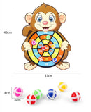 Jogos Educativos Dart Board Baby Toy Stickey Ball Dart Indoor Sports Child Montessori Games para crianças de 3 a 7 anos