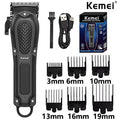 Kemei KM-1071 Máquina de cortar cabelo elétrica UBS Aparador de barba sem fio recarregável Homens Poderoso cortador de cabelo elétrico Ferramenta de corte