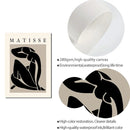 Cartaz abstrato Boho Matisse Preto Bege Dente-de-leão Impressão de Arte Sol Pintura em tela Moderna Imagem de parede Sala de estar Decoração de quarto