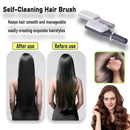 Escova de Cabelo Autolimpeza Escova de Cerdas Retráteis Escova de Cabelo Antiestática Massageador de Couro Cabeludo Pente com Botão para Queda de Cabelo Pente para Remoção de Cabelo com Bolsa de Ar