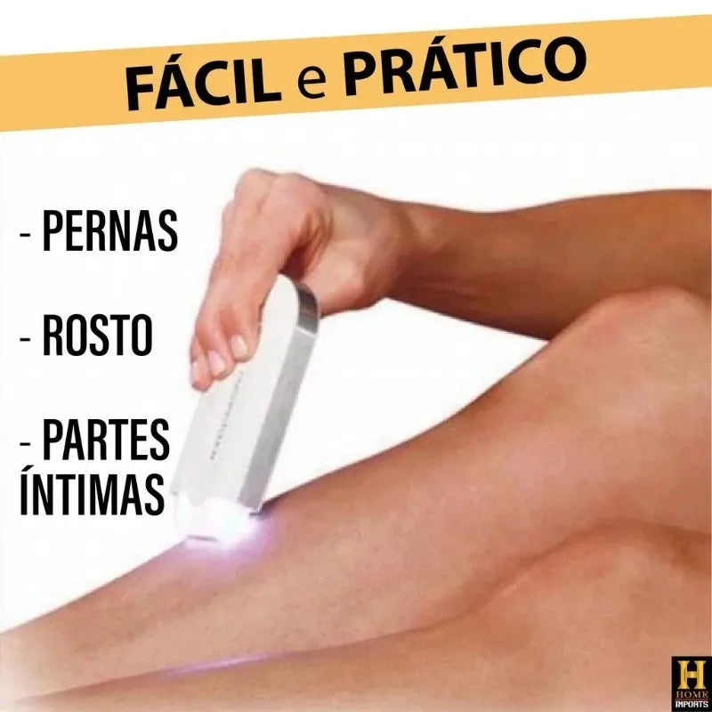 Depilador elétrico feminino para corpo e rosto