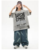 Meninas Meninos Hip Hop Dança de Salão Trajes 4 Crianças Cinza Camiseta Azul Denim Jeans Calças Jazz Dança Roupas Criança Palco Dancewear