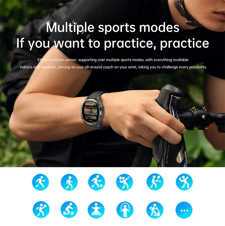 Para HUAWEI GT5 Pro GPS NFC Relógio Inteligente Masculino 360 * 360 Tela AMOLED Frequência cardíaca Bluetooth Chamada IP67 Homem à prova d'água Smartwatch 2024