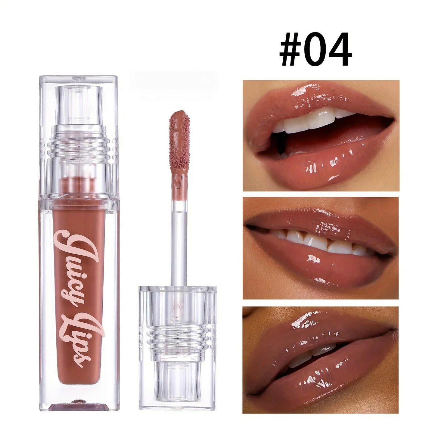 Óleo Labial Hidratante com Cristal - Gloss Preenchedor