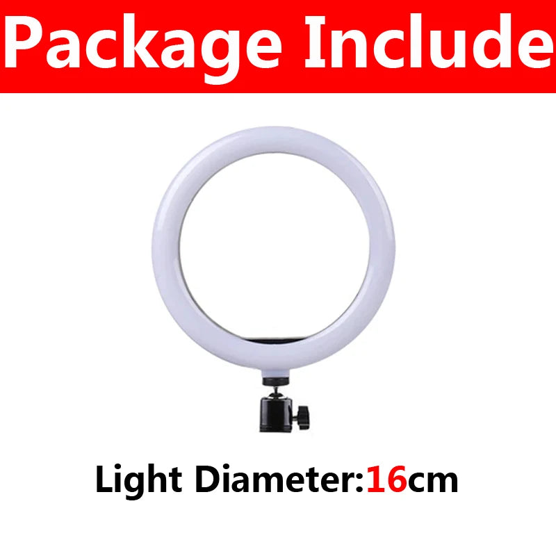 Luz de Anel LED de 10 Polegadas para Fotografia, Iluminação para Selfie com Suporte para Celular para Tiktok, Youtube, Vídeo de Maquiagem, Estúdio de Transmissão ao Vivo.