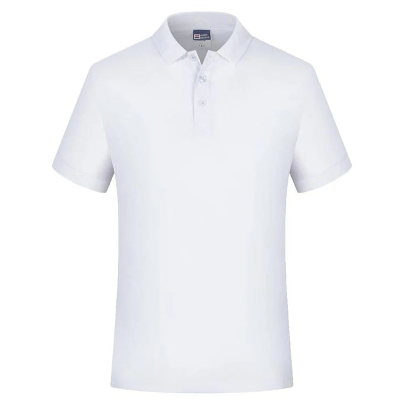 Camiseta Polo Masculina de Manga Curta Em Branco Branco Camisas de Colarinho Preto Camiseta Casual Roupas de Verão Para Homens Camisetas Polos Pour Hommes