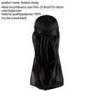 Boné de Seda Durag para Homens Bandana Silky DuRag Doo Rag Long Tail Waves Cap