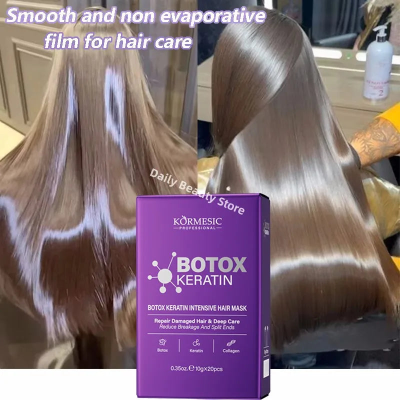 Máscara Capilar de Queratina Mágica Reparação em 5 Segundos Cabelos Danificados e Frisados Suaves, Lisos e Brilhantes Nutrição Hidratação Profunda Cuidado Capilar Nutritivo