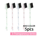 Escova Pente para Cabelo 3 em 1 1-10 Unidades Escova de Dupla Face Pente para Baby Hair & Escova para Sobrancelhas Escova de Alisamento Ferramenta para Cabelo