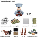 40 pcs/lote ww2 personagens militares wwii soldados do exército blocos de construção montagem de tijolos do exército nacional armas brinquedos para crianças