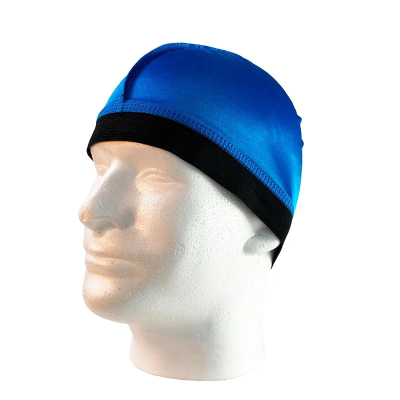 Novo Boné de Cúpula de Seda Unissex Para Homens Elástico Bandanas Durag de Seda Tampa de Peruca Inferior Spandex Boné de Resfriamento Boné de Gorro Baseado em Seda