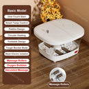 Banheira de Pés com Massagem Totalmente Automática, Aquecimento, Dobrável, Temperatura Constante, Lavagem de Pés, Alívio de Pressão, Massageador Relaxante, Spa