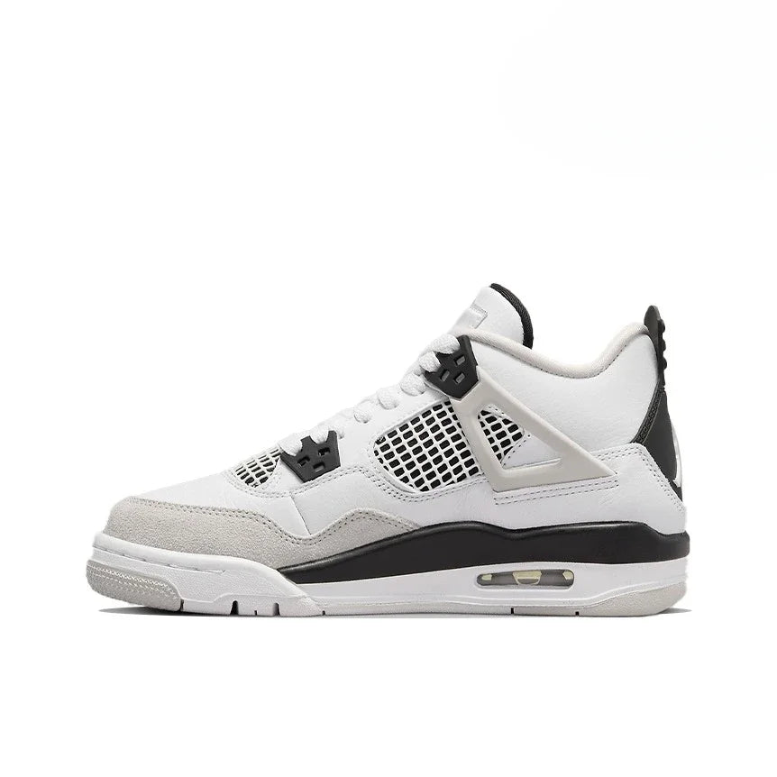 Nike Air Jordan 4 Basketball Shoes Men Shock-absorbent Anti-skid Special Edition Waterproof Mid-top Basketball Shoe Blue