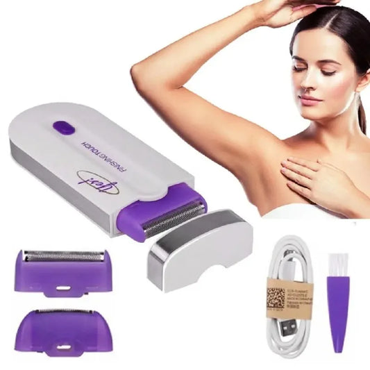 Depilador elétrico feminino para corpo e rosto