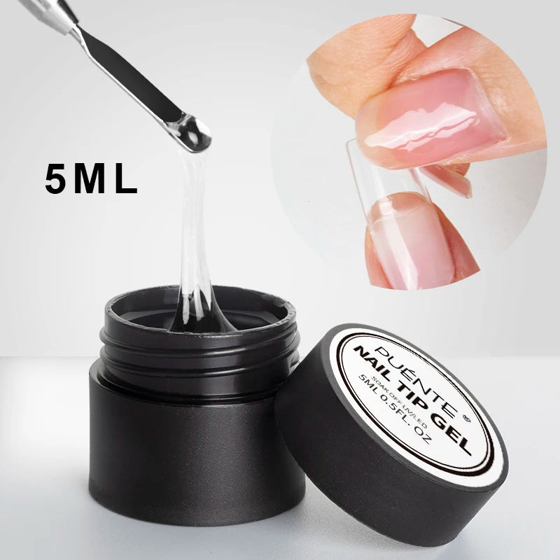 Solid Nail Tip Gel For Quickly Extend Nail Transparent 3D Modeling Carve Gel Soak Off UV Nail Art Gel Varnish 15ML Function Gel