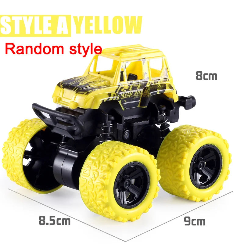 Puxe para trás o carro de brinquedo Rotação inercial do carro Veículo off-road com tração nas quatro rodas SUV Racing Power Car Toy CarGift para crianças