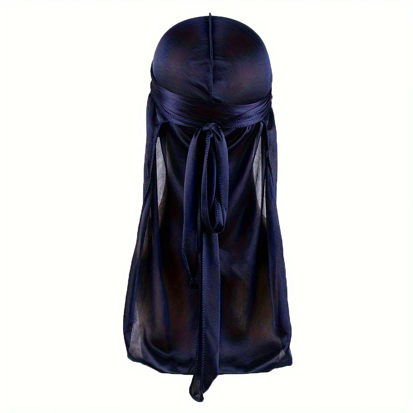 Boné de Seda Durag para Homens Bandana Silky DuRag Doo Rag Long Tail Waves Cap