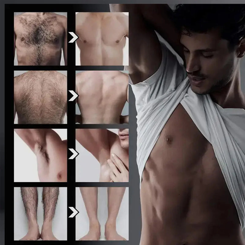 Creme de Depilação Depilador Permanente Creme Áreas Íntimas Saúde Indolor Removedor de Pêlos Inibidor de Crescimento Para Homens Cuidados com o Corpo