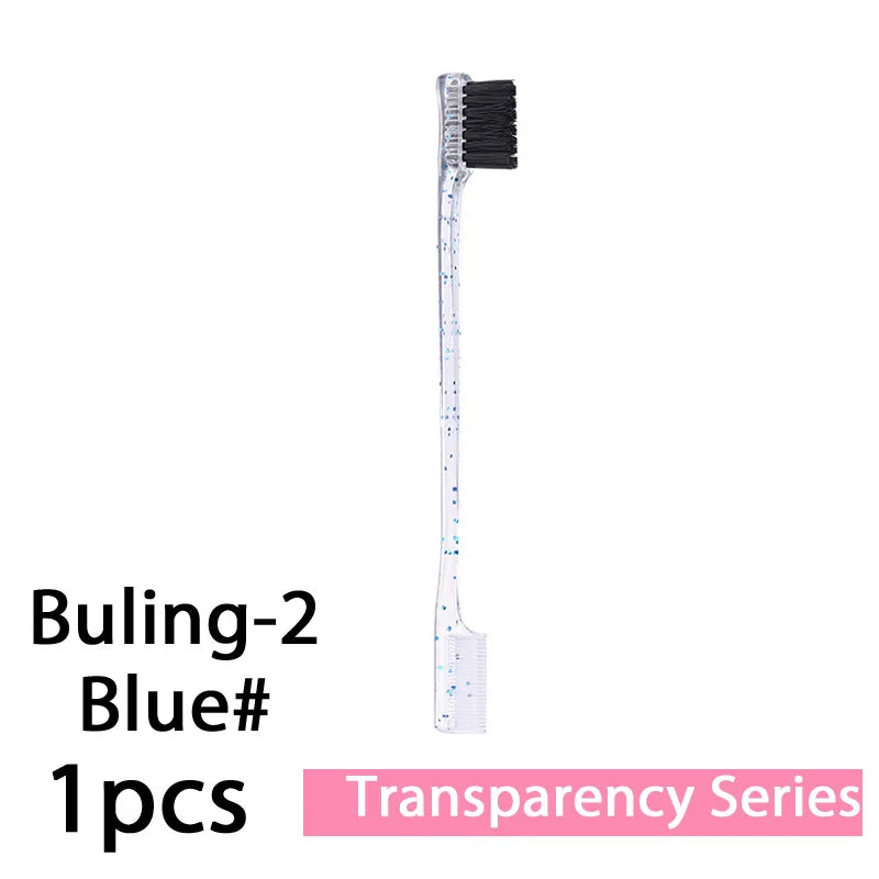 Escova Pente para Cabelo 3 em 1 1-10 Unidades Escova de Dupla Face Pente para Baby Hair & Escova para Sobrancelhas Escova de Alisamento Ferramenta para Cabelo