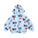 Conjunto de roupas infantis 2025 Nova Primavera Outono Meninos Meninas Cartoon Impresso Com Capuz Conjunto de Calças Casuais Crianças Roupas Casuais Sólidas