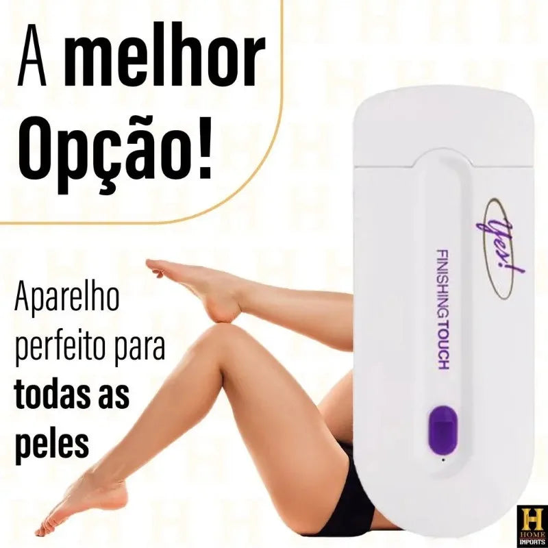 Depilador elétrico feminino para corpo e rosto