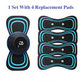 Mini massageador de pescoço EMS portátil Maca de pescoço elétrica para alívio da dor muscular cervical e remendo de massagem de relaxamento de ombro