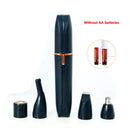 Depilador Elétrico 4 em 1 Lâmina para Remoção de Pêlos Corpo Inteiro Depilador Facial Aparador de Sobrancelhas Nariz Linha do Biquíni Depilador Indolor